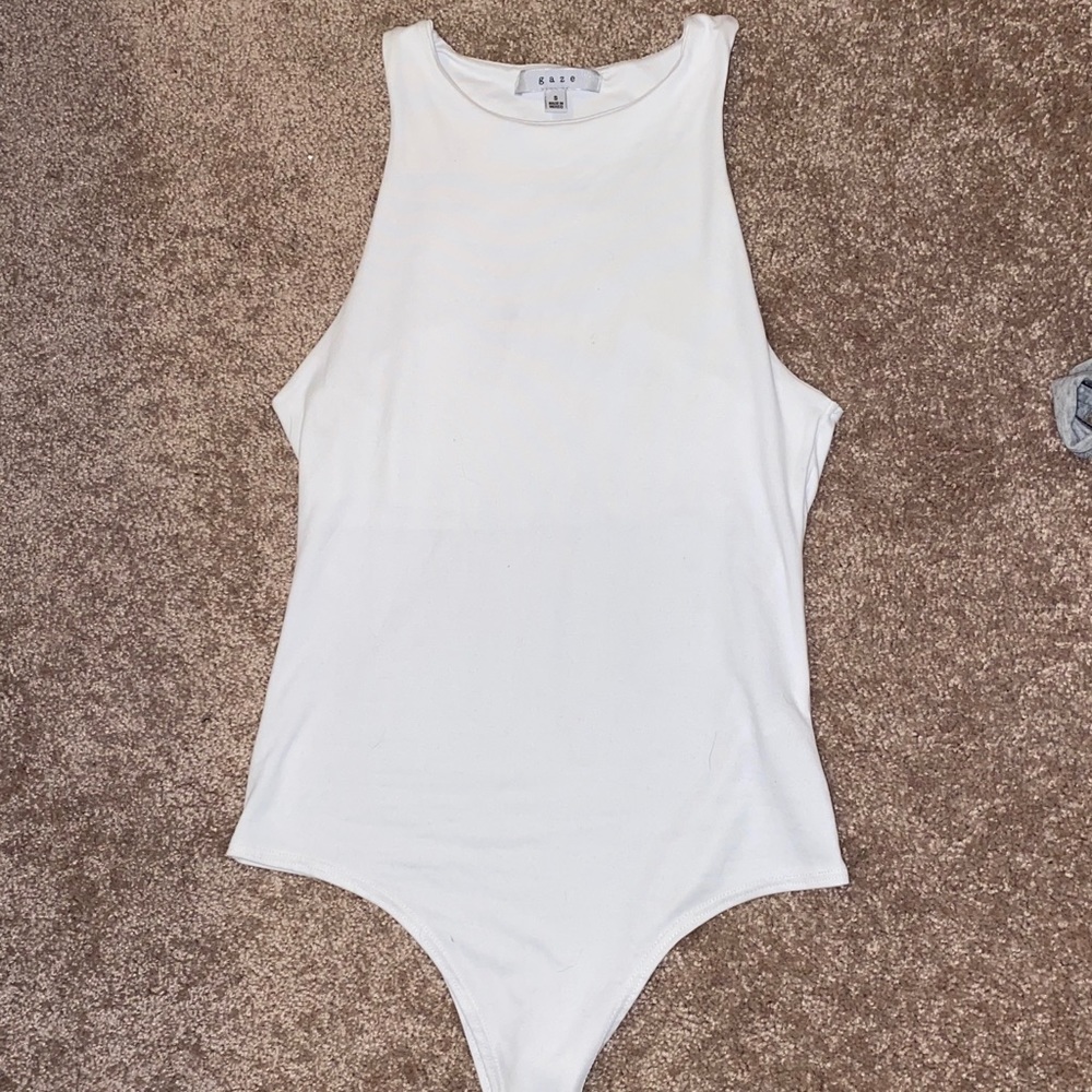 Gaze White Bodysuit